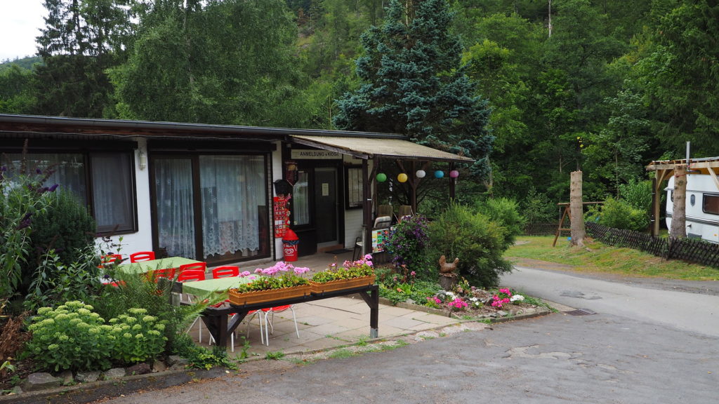 Rezeption Campingplatz im Waldwinkel