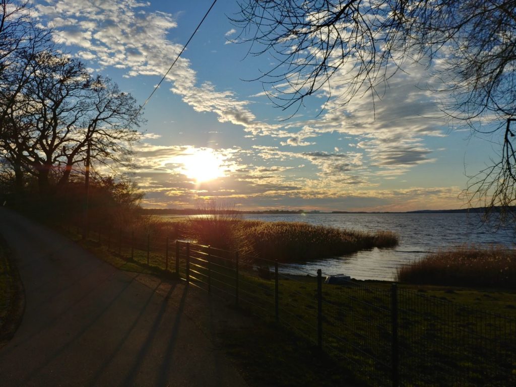 Sonnenuntergang am Kummerower See Camping Sommersdorf